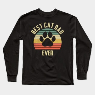 best cat dad ever Long Sleeve T-Shirt